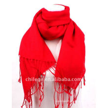 Woman fashion scarfs shawl red plain pashmina